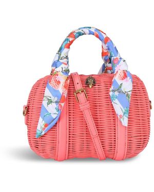 Kurt Geiger Kensington Basket Boston Bag - Pink