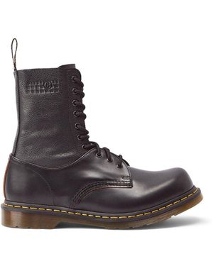MM6 by Maison Martin Margiela Burgundy Dr. Martens Edition 1460 Twist St Boots in Brown for Men Lyst UK