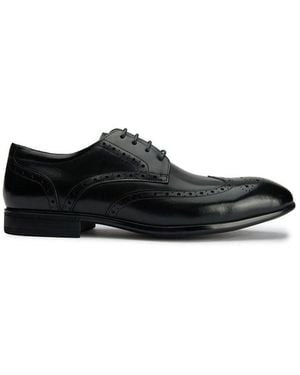 Sole Ldn Wide Fit Brogue Shoes - White