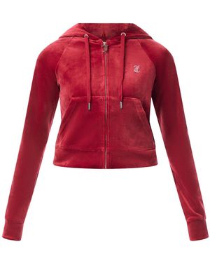 Juicy Couture Women's Madison Velour Hoodie - Red