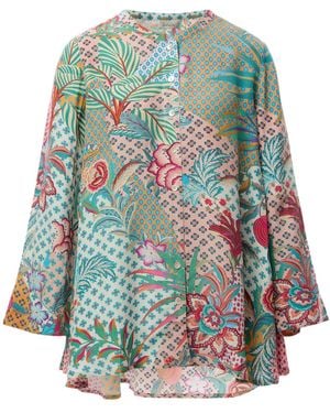 Sahara Botanical Patchwork Shirt - Multicolour