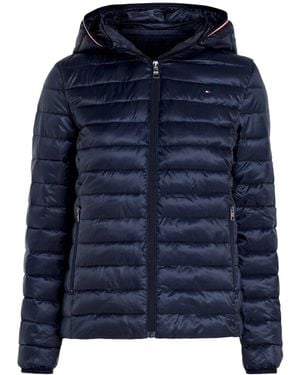 Tommy Hilfiger Down-Filled Hooded Zip-Thru Jacket - Blue