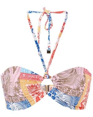 Sea Level Coco Island O Ring Bandeau Bikini Top - Pink