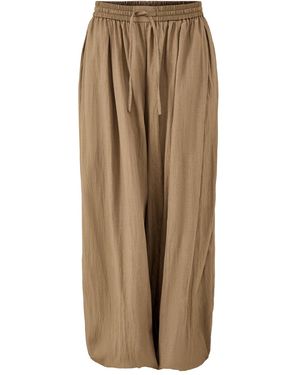 ONLY Nita Pleated Balloon Trousers - Natural