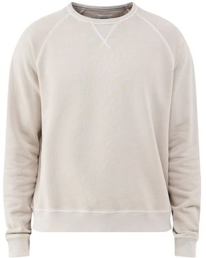 Hartford Light Fleece Crew Neck Sweatshirt - White