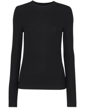 Whistles Essential Ribbed Crew - Black