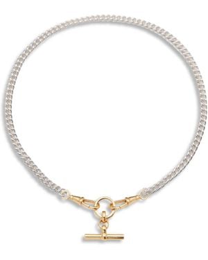Tilly Sveaas Slim T-Bar Necklace - Multicolour