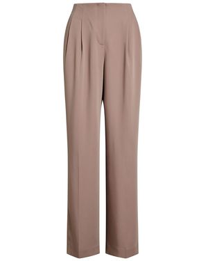 Forever New Julia Pleated Wide Leg Trousers - Brown