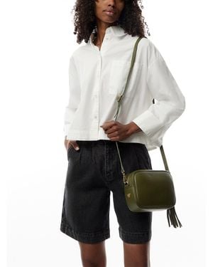 Apatchy London The Tassel Crossbody Bag - White