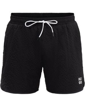 HUGO Chaffle Swim Short - Black