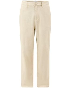 Only & Sons Bob Cotton Linen Loose Trousers - Natural