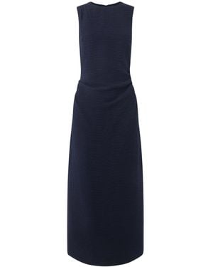 Whistles Nora Textured Midi Dress - Blue