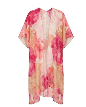 James Lakeland Peony Floral Kaftan - Pink