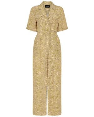 Whistles Multi Kelly Tiger Flame Jumpsuit - Metallic