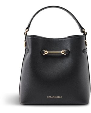 Strathberry Corda Mini Calf Bucket Bag - Blue