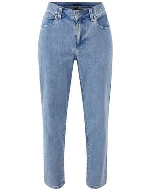 Eileen Fisher High Waisted Slim Ankle Jeans - Blue