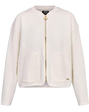 Barbour Clara Sweatshirt Bomber - White