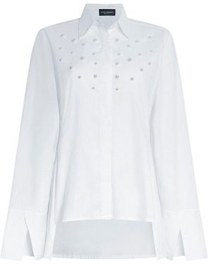 James Lakeland Pearl Detail Shirt - White