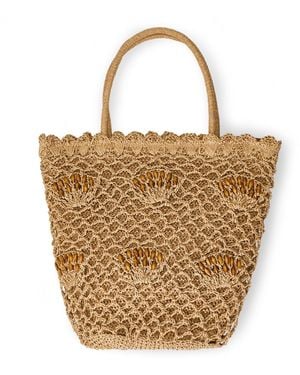 Pieces Kalanja Shopper Beach Bag - White