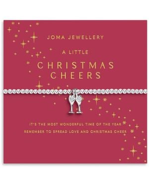 Joma Jewellery Christmas Cheers Plated Bracelet - Pink