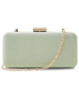 Anna Cecere Clutch Bag With Metal Clasp - Green
