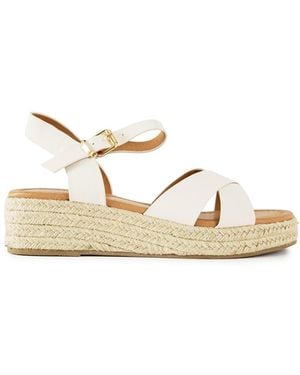V.Gan Pekoe Espadrille Wedge Sandals Neutral - Natural