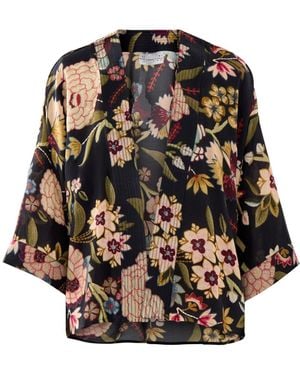 One Hundred Stars Crepe Kimono Jacket - Multicolour