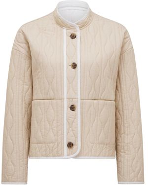 Forever New Astrid Quilted Liner Jacket - White