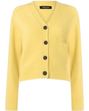 Whistles Mix Pocket Cardigan - Yellow