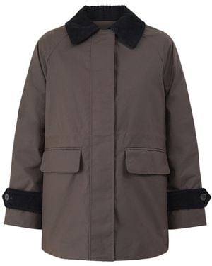 SELECTED Organic Wilma Waxed Jacket - Grey