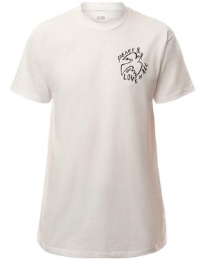 Obey Men's Peace & Love For All Classic T Shirt - White