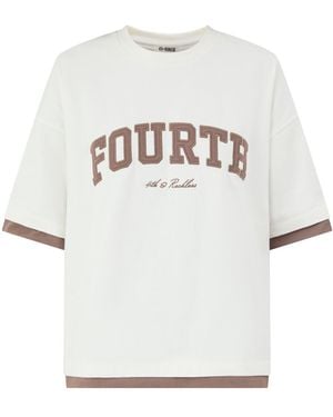 4th & Reckless Mil T-Shirt, Cotton - White