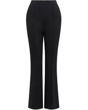 Forever New Bethany Petite Pintuck Flared Trousers - Black