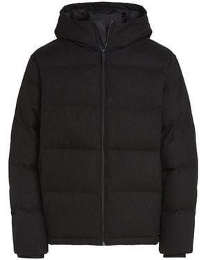 Calvin Klein Tech Hooded Puffer Jacket - Black