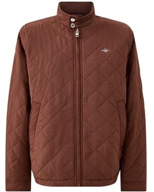 GANT Quilted Windcheater Jacket - Brown