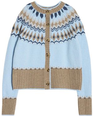 Albaray New Fair Isle Cardi - Blue