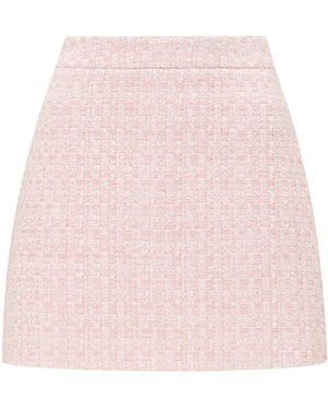 Forever New Lisa Bouclé Mini Skirt - Pink