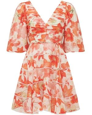 Forever New Cindy Tiered Floral Skater Dress