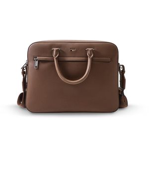 BOSS Ray S Document Case Bag - Brown