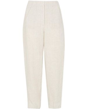 Whistles Barrel Leg Trouser - White