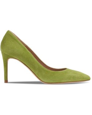 LK Bennett Women's Floret Apple Suede Pointed Toe Courts - Green