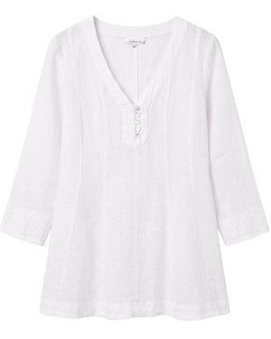 Sahara Fine Tunic Shirt - White