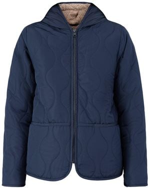 Soya Concept Gela 2 Reversible Faux Shearling Jacket - Blue