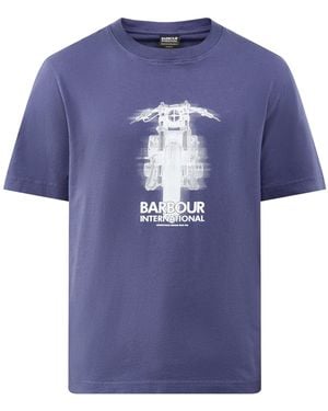 Barbour Hocking Graphic T-Shirt - Blue