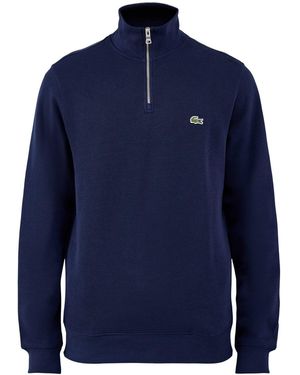 Lacoste Zip Collar Sweatshirt - Blue