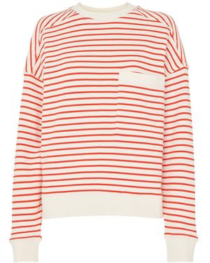 Whistles Stripe Sweat - Red