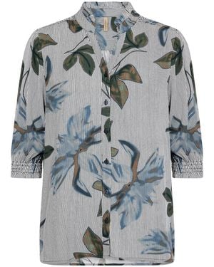 Soya Concept Gina Floral Shirt, Viscose - Grey