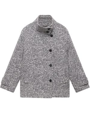 Mint Velvet Women's Wool Blend Coat - Grey