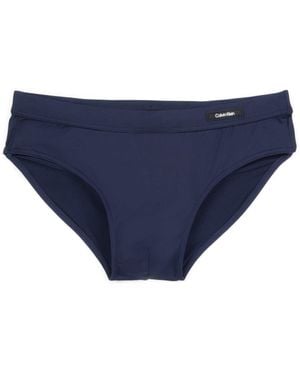 Calvin Klein Double Waistband Swim Briefs - Blue