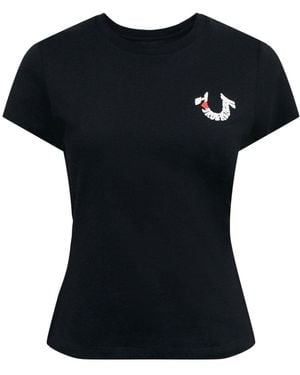 True Religion Embroidered Tee - Black